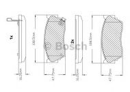Комплект тормозных колодок BOSCH F 03B 150 237