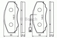 Комплект тормозных колодок BOSCH 0 986 494 048