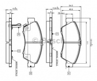 Комплект тормозных колодок BOSCH 0 986 TB2 233