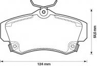 Комплект тормозных колодок JURID 573033J