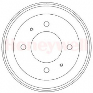 Тормозный барабан BENDIX 329319B