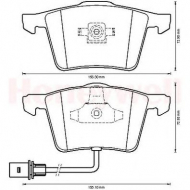 Комплект тормозных колодок BENDIX 573198B