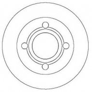 Тормозной диск BENDIX 561626B