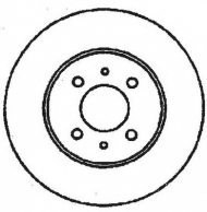 Тормозной диск BENDIX 561469B