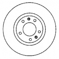 Тормозной диск BENDIX 561593B