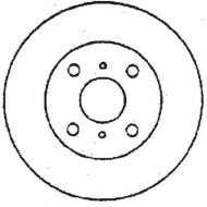 Тормозной диск BENDIX 561672B