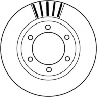 Тормозной диск BENDIX 562168B