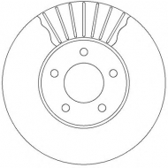 Тормозной диск BENDIX 562292B