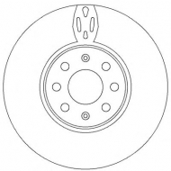 Тормозной диск BENDIX 562297B