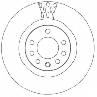 Тормозной диск BENDIX 562303B