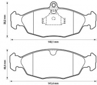 Комплект тормозных колодок BENDIX 571492B