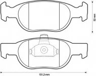 Комплект тормозных колодок BENDIX 571949B