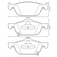 Комплект тормозных колодок BENDIX 572624B