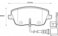 Комплект тормозных колодок BENDIX 573101B