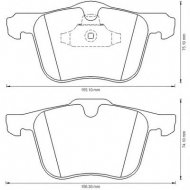Комплект тормозных колодок BENDIX 573179B