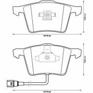 Комплект тормозных колодок BENDIX 573197B