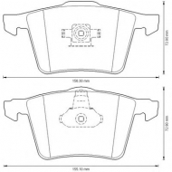 Комплект тормозных колодок BENDIX 573199B