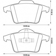 Комплект тормозных колодок BENDIX 573236B