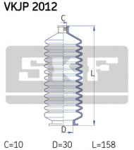 Комплект пыльника SKF VKJP 2012