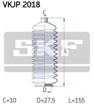 Комплект пыльника SKF VKJP 2018