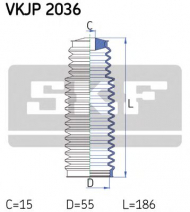 Комплект пыльника SKF VKJP 2036