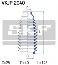 Комплект пыльника SKF VKJP 2040