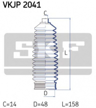 Комплект пыльника SKF VKJP 2041