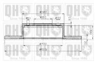 Тормозной диск QUINTON HAZELL BDC3442