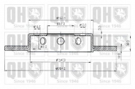 Тормозной диск QUINTON HAZELL BDC3446