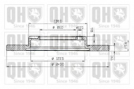 Тормозной диск QUINTON HAZELL BDC3533