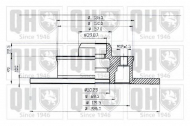 Тормозной диск QUINTON HAZELL BDC3712