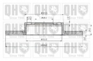 Тормозной диск QUINTON HAZELL BDC3824