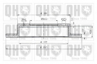 Тормозной диск QUINTON HAZELL BDC3956