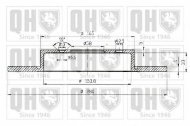 Тормозной диск QUINTON HAZELL BDC5157