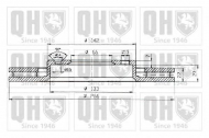 Тормозной диск QUINTON HAZELL BDC5240