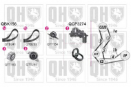 Комплект водяного насоса / зубчатого ремня QUINTON HAZELL QBPK1561