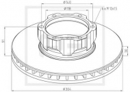 Тормозной диск PE Automotive 016.272-00A