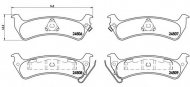 Комплект тормозных колодок BREMBO P 37 012