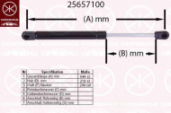 Газовая пружина KLOKKERHOLM 25657100