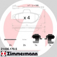 Комплект тормозных колодок ZIMMERMANN 21436.170.5