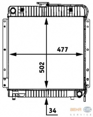 Теплообменник HELLA 8MK 376 709-411