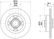 Тормозной диск HELLA 8DD 355 116-861