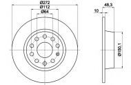 Тормозной диск HELLA 8DD 355 116-971