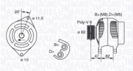 Генератор MAGNETI MARELLI 063321615010