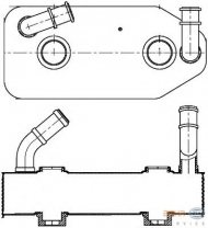 Теплообменник BEHR HELLA SERVICE 8MO 376 787-681