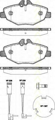 Комплект тормозных колодок TRISCAN 8110 23038