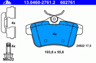 Комплект тормозных колодок ATE 13.0460-2761.2
