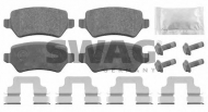 Комплект тормозных колодок SWAG 40 91 6512