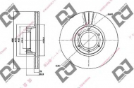 Тормозной диск DJ PARTS BD1496
