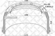 Тормозный барабан STELLOX 85-00105-SX